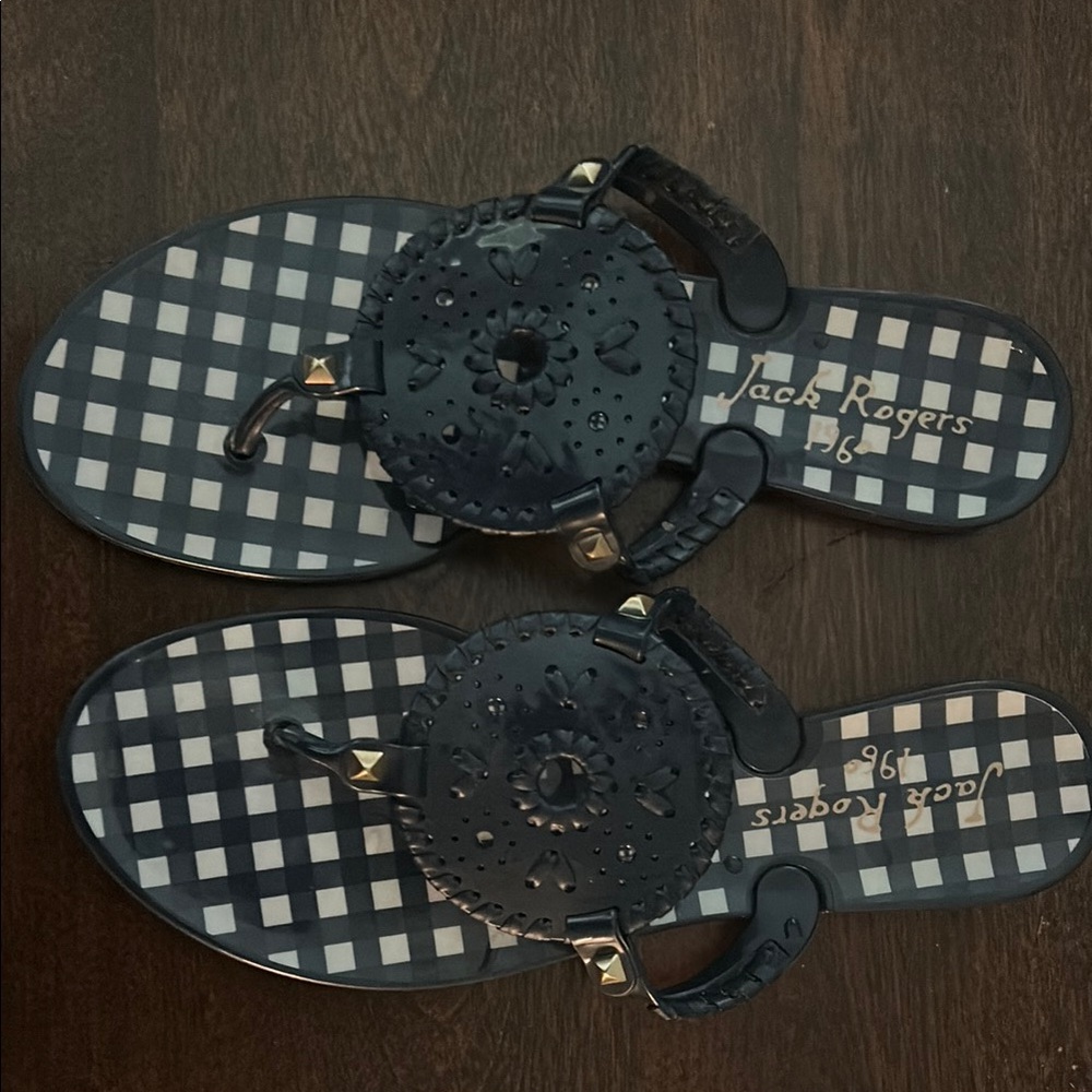 Jack Rogers Blue Sandals Casual Summer Footwear